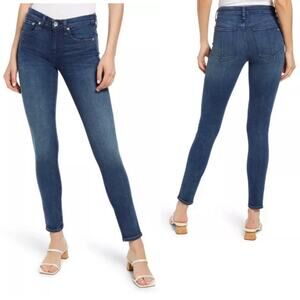 rag & bone Cate Mid-Rise Skinny Ankle Jeans Desert Rose sz 32 x 30